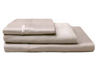 250TC Cotton Percale Sheet Set Double Size (Stone Color)