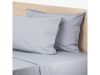 King Size Celestial Blue Lorimer 300TC Stone Washed Cotton Sheet set