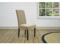 DINING CHAIR Pearson Stretch Dining Chair Cover (Dark Flax) (Single Pack)