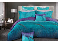 ZEPHYR aqua turquoise quilt cover Set