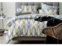Queen size quilt cover set / doona cover set with pillowcase ZigZag