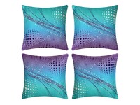 Aqua Turquoise Purple Cushion Cover Set 45x45cm (4PCS)