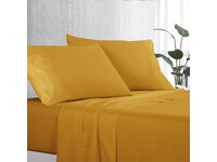 Luxton Pure Soft Plain Sheet Set (Yellow, King)