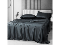 Luxton 100% Organic Bamboo Bed Sheet Set (Dark Grey)