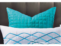 Adela turquiose European Pillowcases (pair)