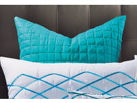 Adela Turquoise European pillowcases (Pair)