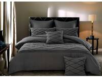Double Size Alden Grey Quilt Cover Set