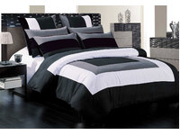 Amore Black Grey White Square Cushion Cover (each)