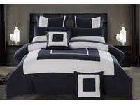 Gabii Navy Blue Quilt Cover Set