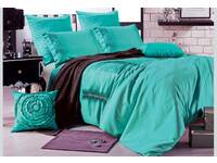 Florence Aqua Green Duvet cover / Quilt Cover Set - QUEEN SIZE