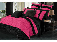 Luxton Pavia Pink Fuchsia Quilt Cover Set