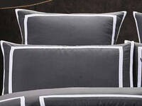 Burgess Grey European pillowcases