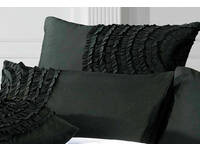 European pillowcases (twin pack) for Laura Circle Charcoal black set