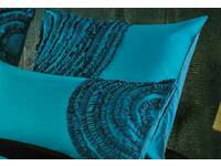 Laura Circle Peacock Teal / Aqua Optional European Pillowcase (twin pack) 65x65