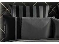 European Pillowcase (twin) for Berto Grey and Black Striped Quilt Cover