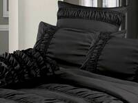 Grania Charcoal European pillowcases (twin pack)