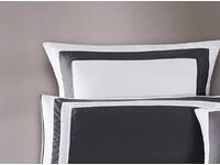 Bailey Quilt Cover Set /Grey & White Duvet Cover Set [item option: 2 European pillowcases]
