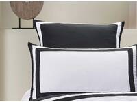 Halsey Black & White European pillowcases (pair)