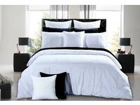 QUEEN SIZE Lamere White Quilt Cover Set by Luxton