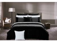 Double Size Arista Black Quilt Cover Set