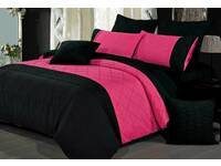 King Size Luxton Falcone Hot Pink Quilt Cover Set