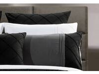 Arista Black European pillowcases