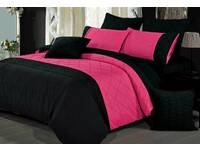 Super King Size Luxton Falcone Hot Pink Quilt Cover Set