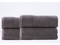 Renee Taylor Aireys Towel Nickel Colour 4pcs Bath Sheet Pack 80x160cm
