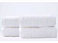 Renee Taylor Aireys Towel Snow Colour 4pcs Bath Sheet Pack 80x160cm