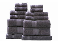 Renee Taylor Brentwood Towel Carbon Colour 14pcs Towel Pack