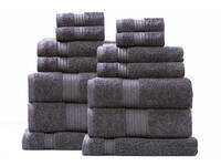 Renee Taylor Brentwood Towel Carbon Colour 14pcs Towel Pack