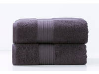 Renee Taylor Brentwood Towel Carbon Colour 2pcs Bath Sheet Pack 80x160cm