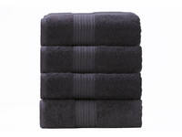 Renee Taylor Brentwood Towel Carbon Colour 4pcs Bath Towel Pack 70x140cm