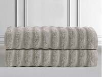 Renee Taylor Maison Bath Towel - Egyptian Cotton 600GSM Dove Color 2pcs Value Pack