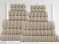 Renee Taylor Maison Bath Towel - Egyptian Cotton 600GSM 14pcs Value Pack(Rose Beige)