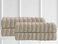 Renee Taylor Maison Bath Towel - Egyptian Cotton 600GSM 4pcs Value Pack (Beige)