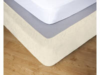 Double Ivory Color Apartmento Stretch Valance