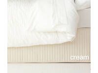 Queen Cream Color Ardor Quilted Valance