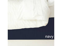 Double Navy Color Ardor Quilted Valance