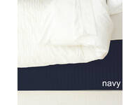 Queen Navy Color Ardor Quilted Valance