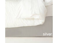Double Silver Color Ardor Quilted Valance
