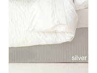Queen Silver Color Ardor Quilted Valance
