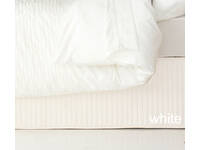 King White Color Ardor Quilted Valance