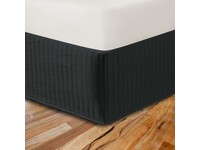 Super King Black Ezy Quilted Valance