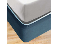 Navy Blue EZYFIT Valance / Stretch Bed Wrap ( King Single size )