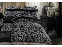 king size black Batik Quilt Cover / doona Cover set with pillowcases