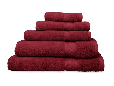 Algodon St Regis Berry Red Bath Towel / Bath Sheet Value Pack