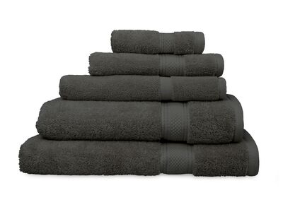 Algodon St Regis Charcoal Grey Bath Towel / Bath Sheet Value Pack