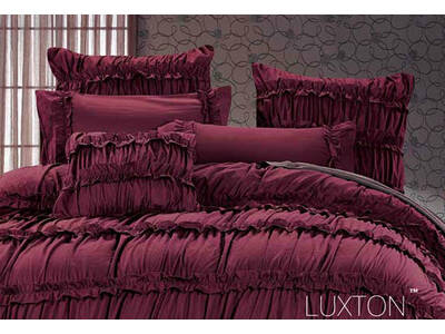 Burgundy Red Square Cushion Cover