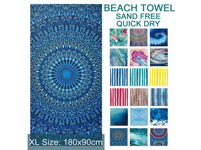 Luxton Boho Mandala Beach Towel Extra Large (180x90cm)